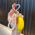 Realistic Resin Banana Charm – DIY Fruit Pendant for Keychains, Bags & Crafts
